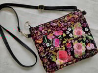 Image 4 of Roses on Crossbody Bag 