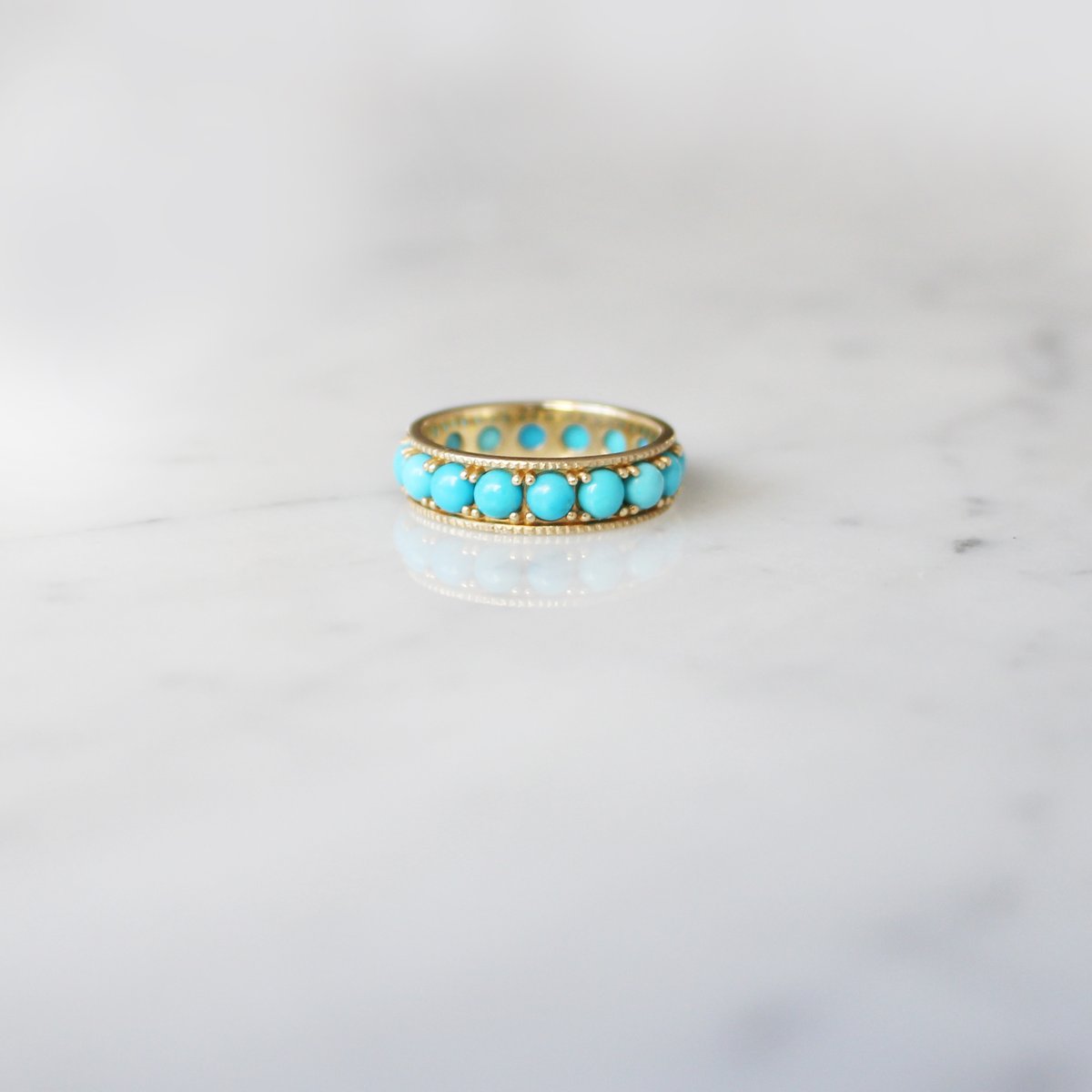 Image of Turquoise Eternity Band Ring