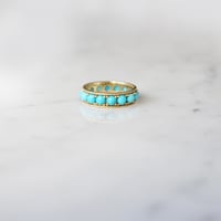 Image 1 of Turquoise Eternity Band Ring