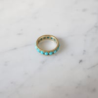Image 4 of Turquoise Eternity Band Ring