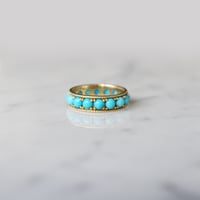 Image 4 of Turquoise Eternity Band Ring