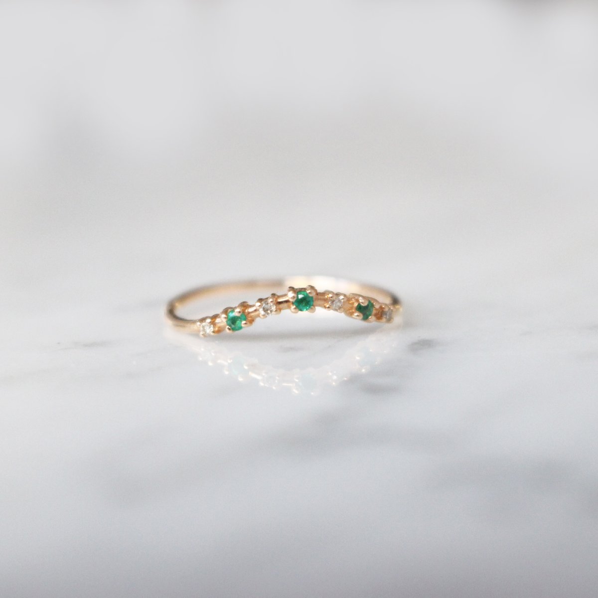 Image of Starry Emerald Band