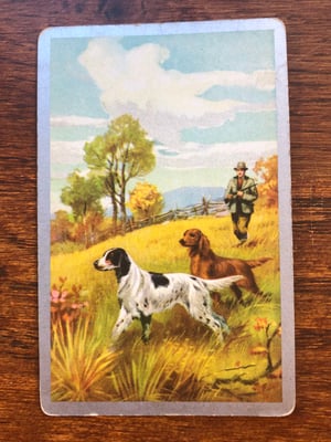 Image of Vintage Playing Cards - mostly bird dogs