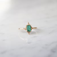 Image 1 of Deco Emerald Ring