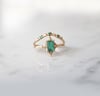 Deco Emerald Ring