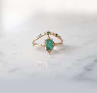 Image 2 of Deco Emerald Ring