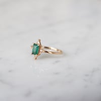 Image 3 of Deco Emerald Ring