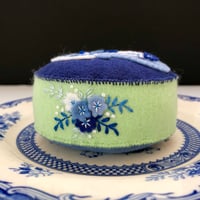 Image 3 of PDF Downloadable Pattern - Blue and White Teacup Pincushion