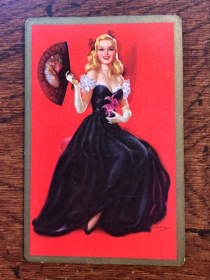 Image of Vintage Playing Cards - mostly pin-up girls