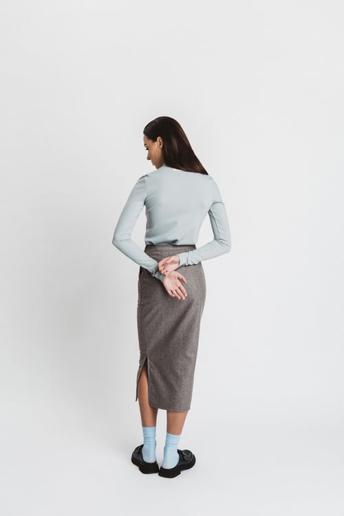 Image of Palette Wool Blend Skirt