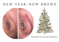 January Microblading Schedule