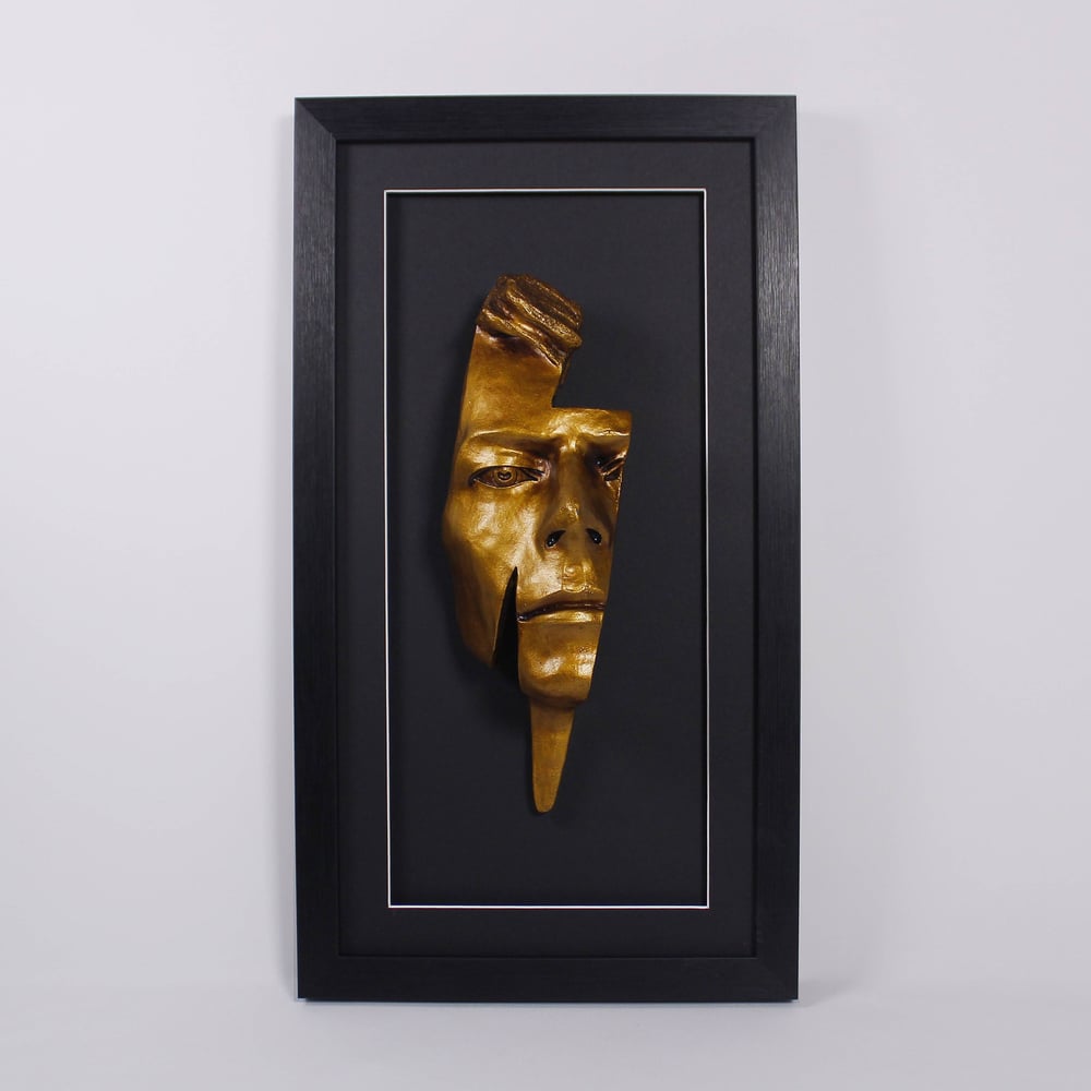 Gold Resin 'Flash' Antique Effect - David Bowie Sculpture