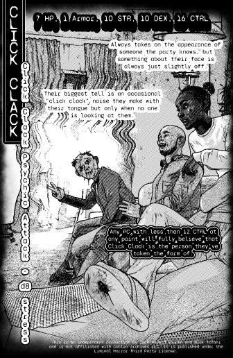 Image of Liminal Horror Creatures: Click Clack + Gushing Graveler