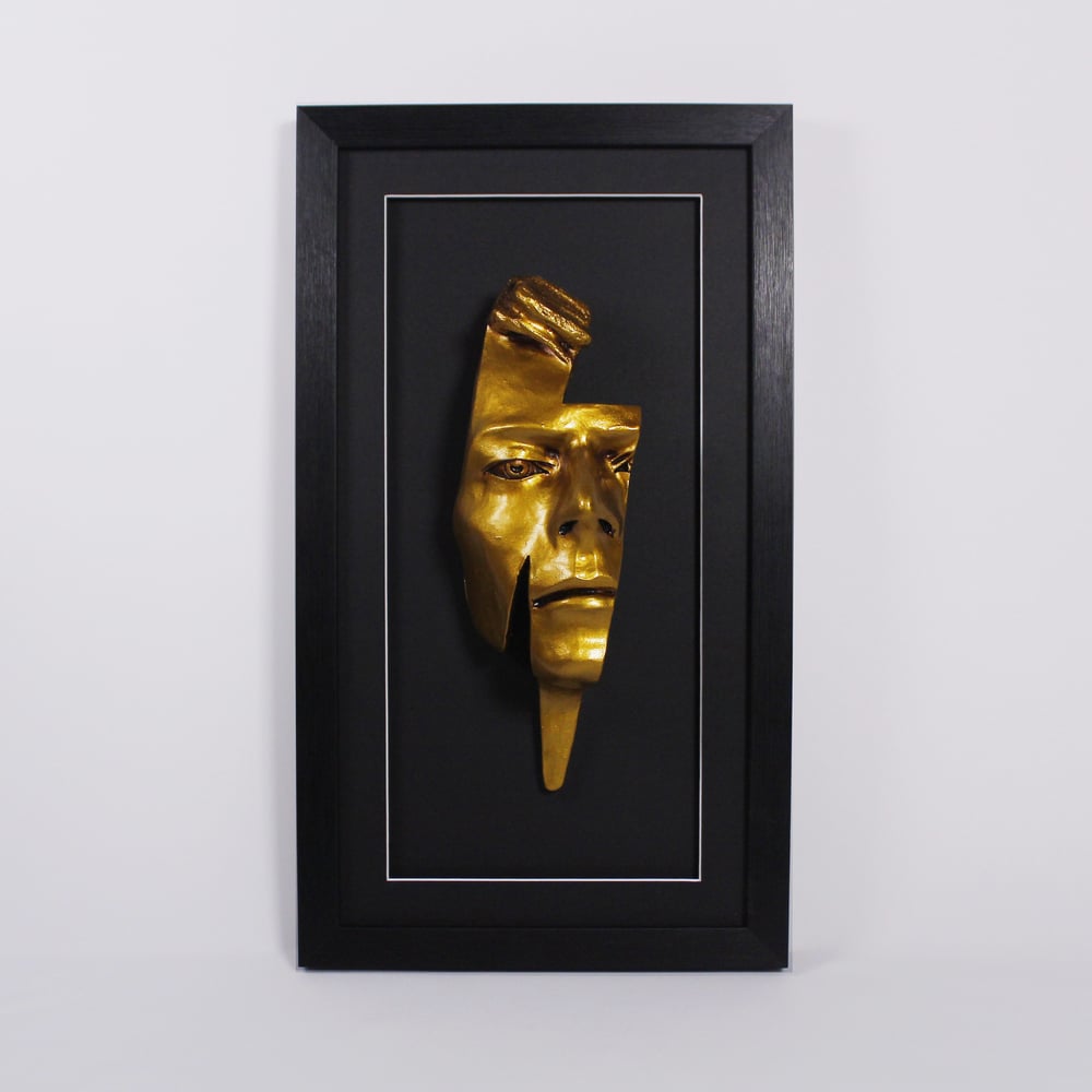 Gold Resin 'Flash' Metallic Effect - David Bowie Sculpture