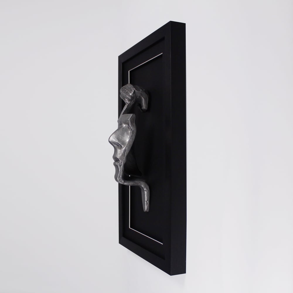 Silver Resin 'Flash' Metallic Effect - David Bowie Sculpture
