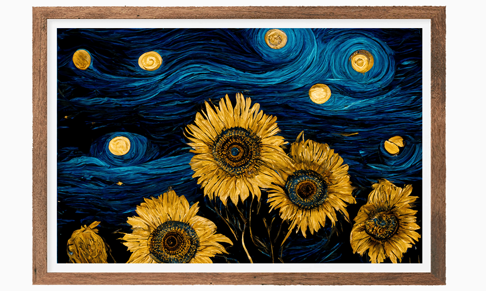 Image of Best of van Gogh - A.I Framed Print