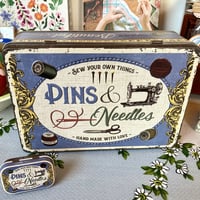 Image 1 of Pins & Needles Sewing and Treasures Tins