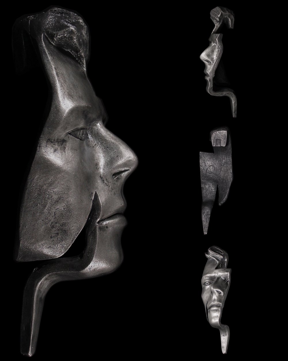 Silver Resin 'Flash' Antique Effect - David Bowie Sculpture