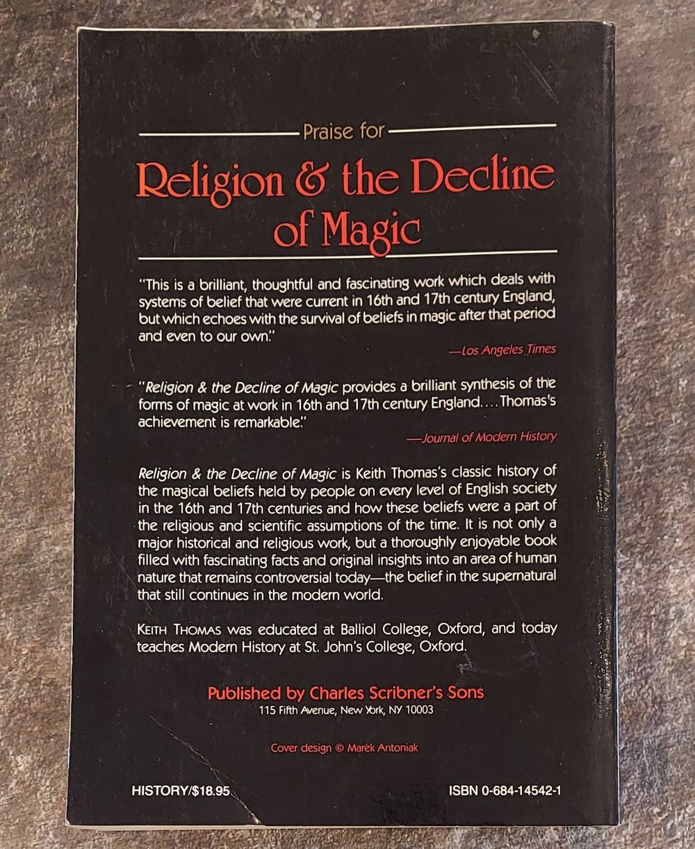 Religion and the Decline of Magic, by Keith Thomas