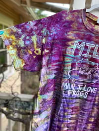 Image 2 of XL MILF Man I Love Frogs Tie Dye Shirt D9