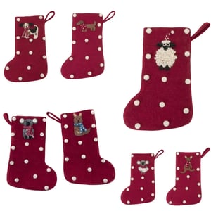 Image of Felt Christmas stockings