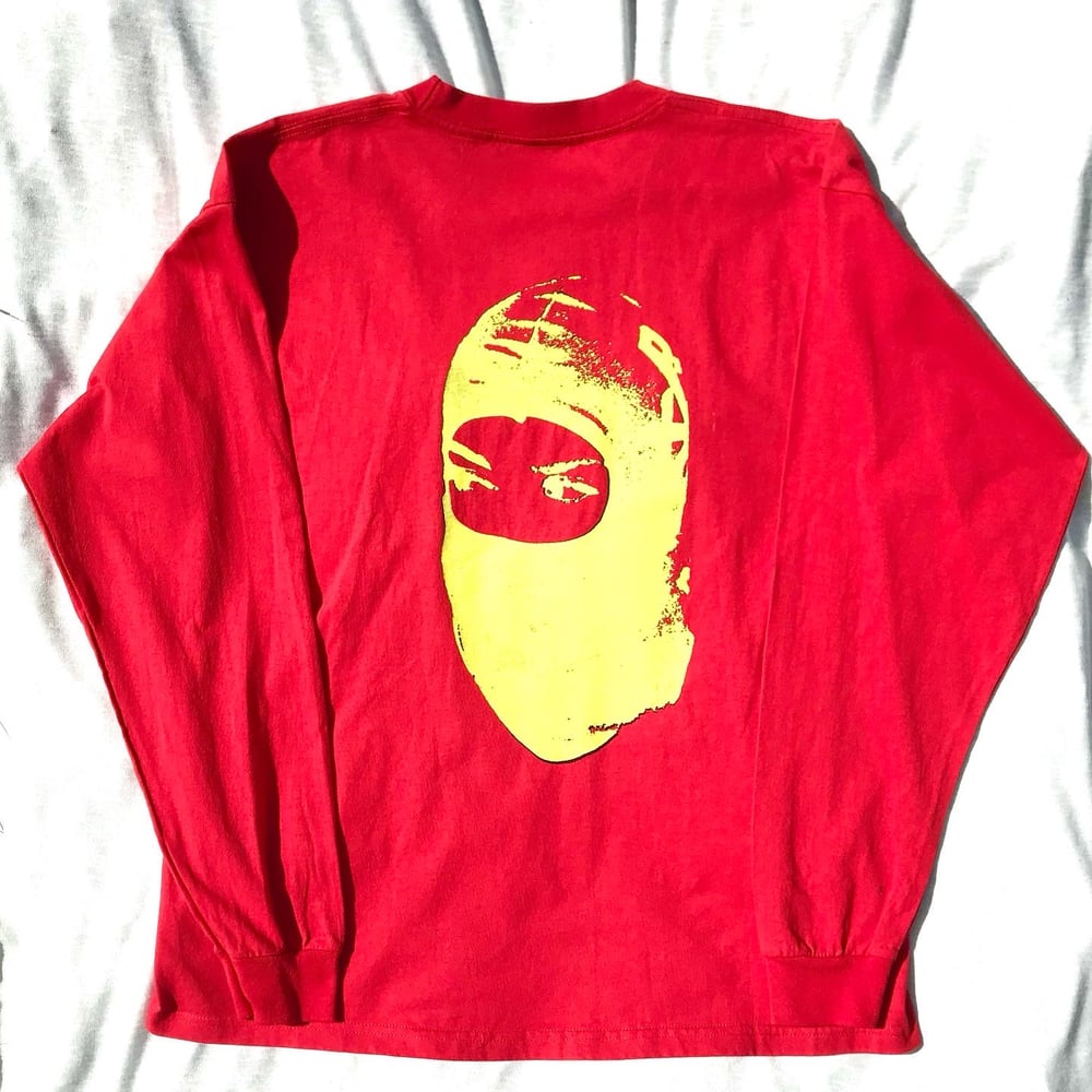 hide and see vintage long sleeve in red 