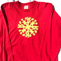 Image of hide and see vintage long sleeve in red 