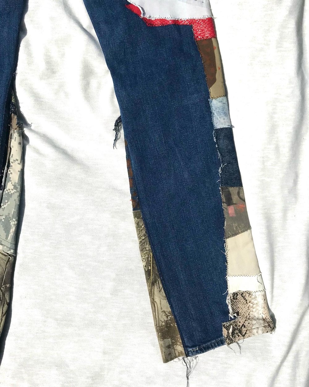 flyer than average flared denim jeans