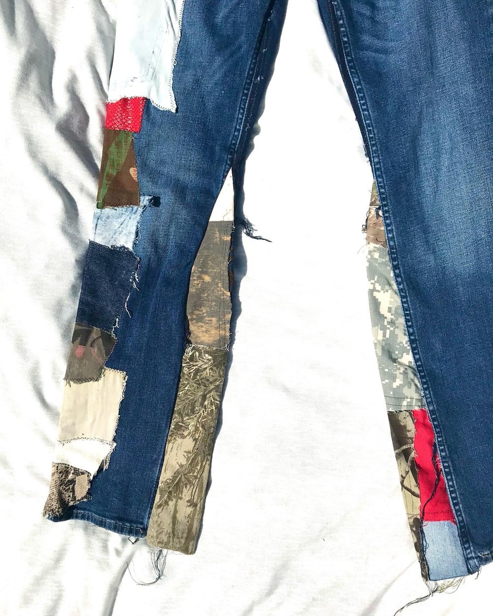 flyer than average flared denim jeans