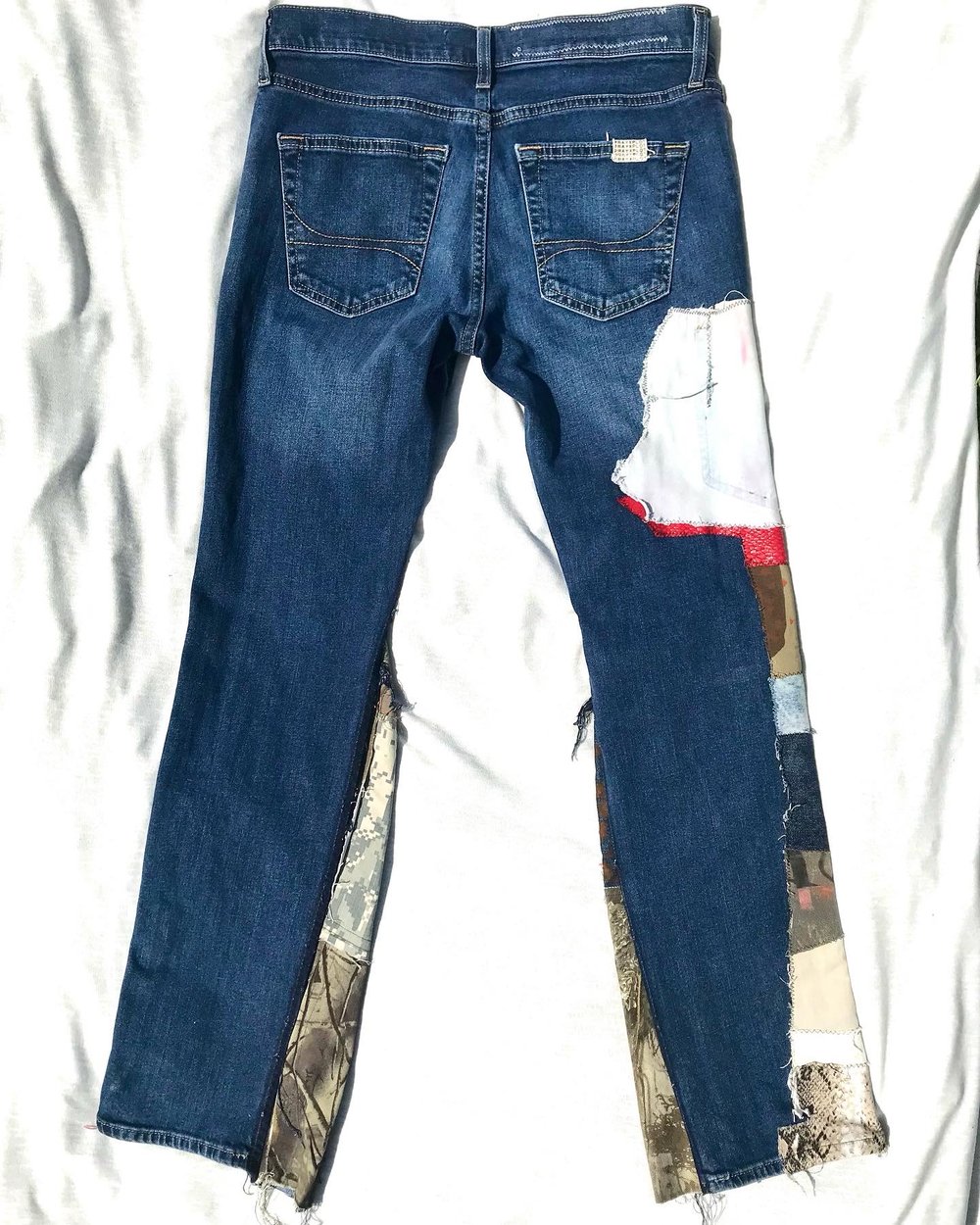 flyer than average flared denim jeans