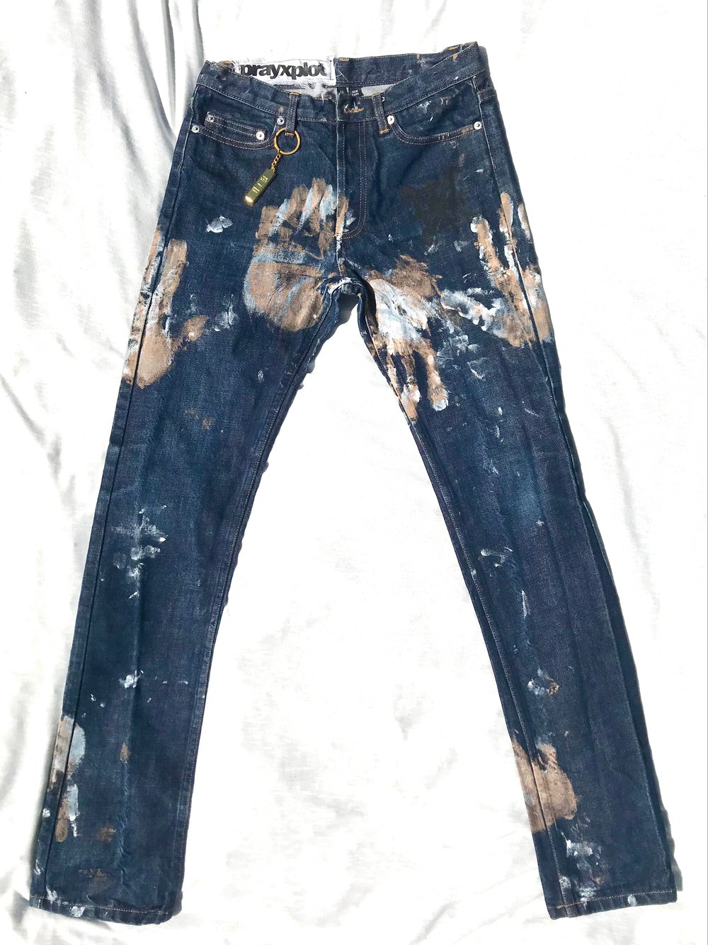 hands on denim jeans