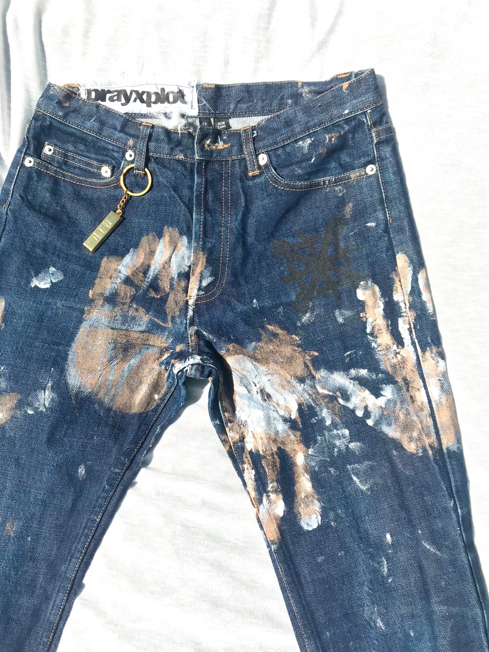 hands on denim jeans