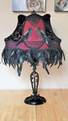 Ravens Vintage Lamp and Victorian Lampshade