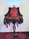 Ravens Vintage Lamp and Victorian Lampshade