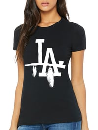 Image 1 of LA Women's T-Shirt (Black)