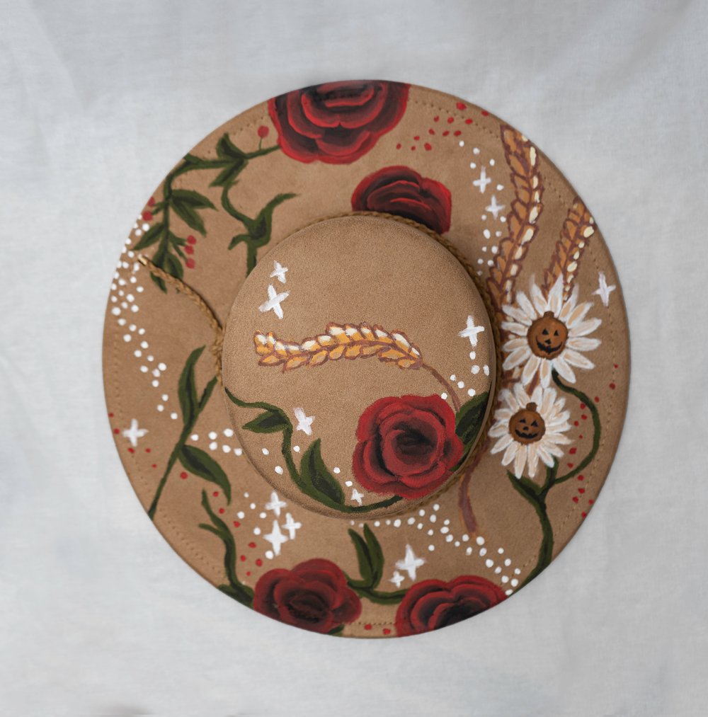 Image of Custom Hand Painted Hat  
