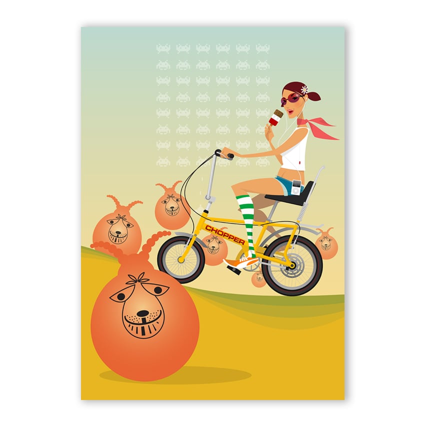 Girl Chopper Space Hopper