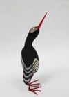 Pat, felt quirky bird sculpture