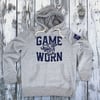 GAME-WORN Super Heavyweight Pullover Hooded Sweatshirt - Heritage Grey/Navy