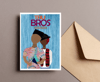 TruBros Blank Note Cards- 6 cards & envelopes