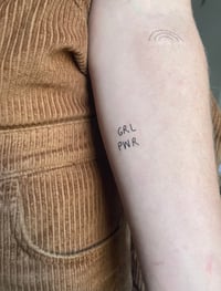 Klebetattoo GRL PWR