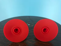 Image 2 of Burlington Recording TRIDENT HUB-LOCK Adapters Plastic (PAIR) - RED