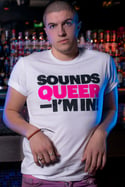 SOUNDS QUEER - I'M IN T-shirt (White) - WAS €30, NOW ONLY €20.00