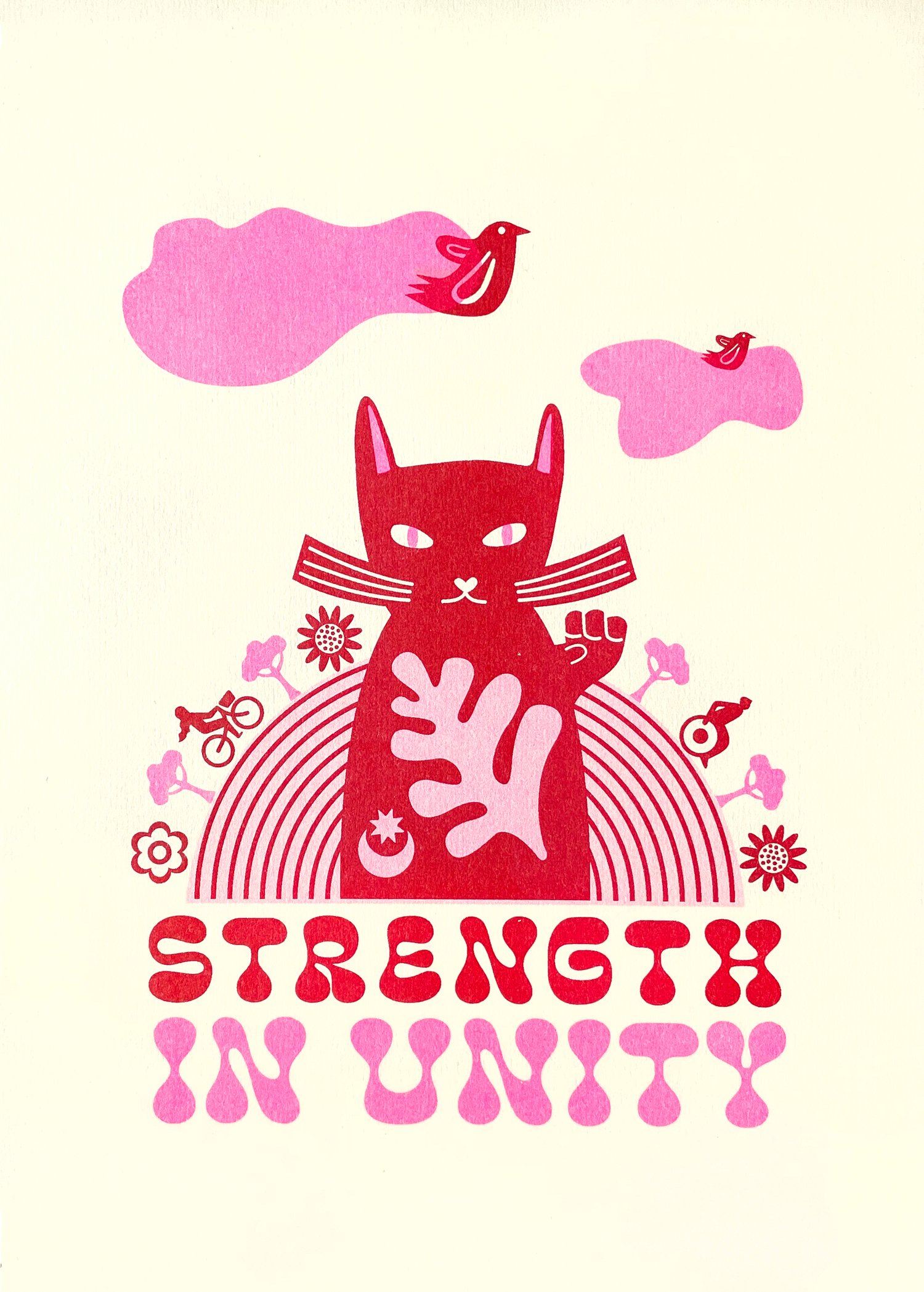 Strength in Unity A4 Risograph