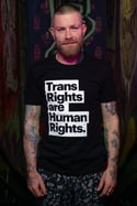 TRANS RIGHTS ARE HUMAN RIGHTS T-shirt (Black)