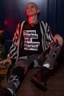 **WAS €30, NOW ONLY €20** TRANS RIGHTS ARE HUMAN RIGHTS T-shirt (Black)
