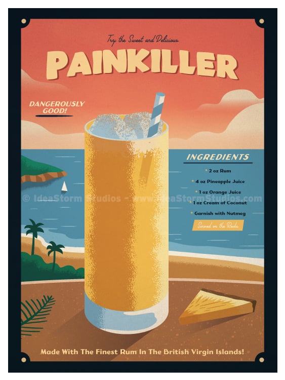 Image of Painkiller Cocktail Poster