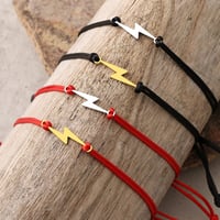 Image 1 of Lightning Bolt Hand Braided Bracelets