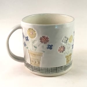 Image of Flower Pots mug- ice