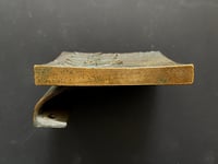 Image 4 of Lateral Bronze Door Handle with Leaf-Shaped Design